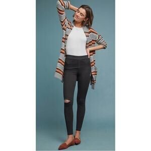 Spanx distressed skinny jeans vintage black small NWT